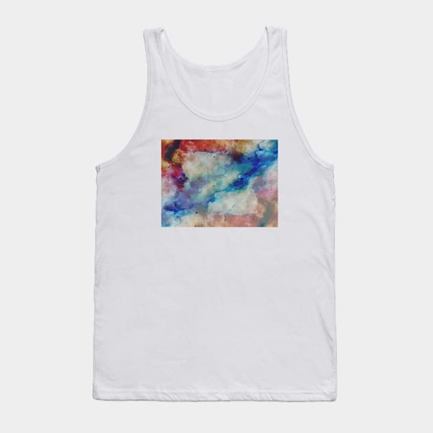 Rainbow Marble Texture Tank Top by MarbleTextures